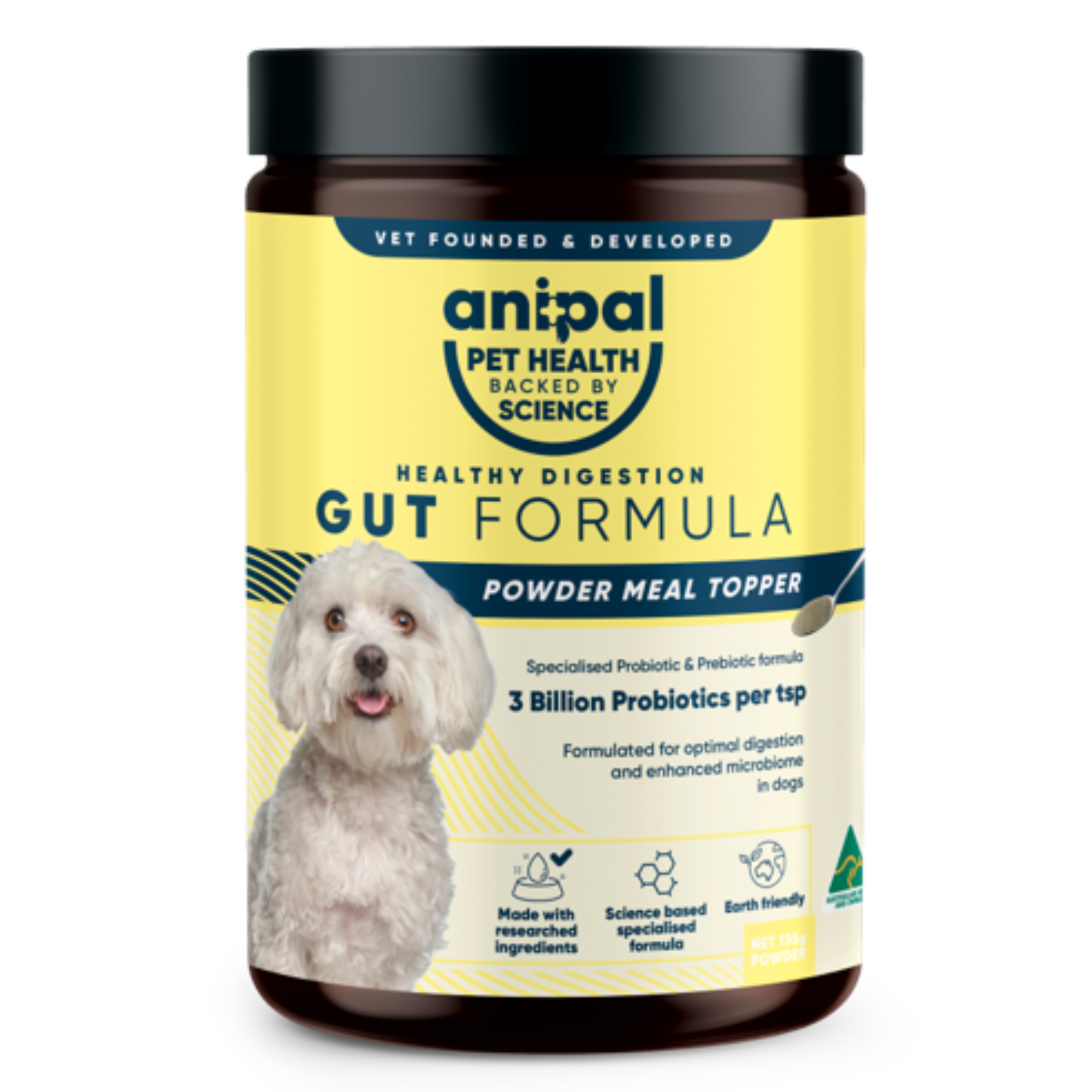 Anipal Dog Gut Formula Powder Meal Topper 135g