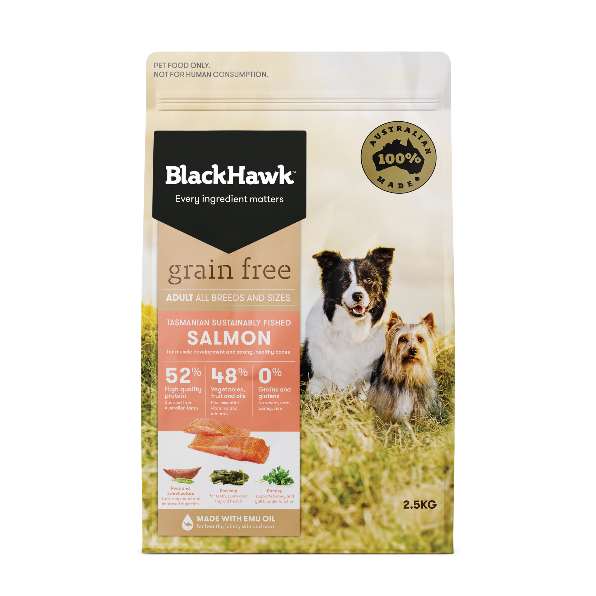 Black Hawk Grain Free Adult Salmon Dry Dog Food