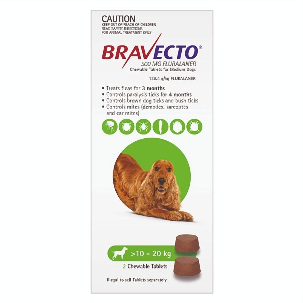 Bravecto Medium Dog Chews 10-20kg