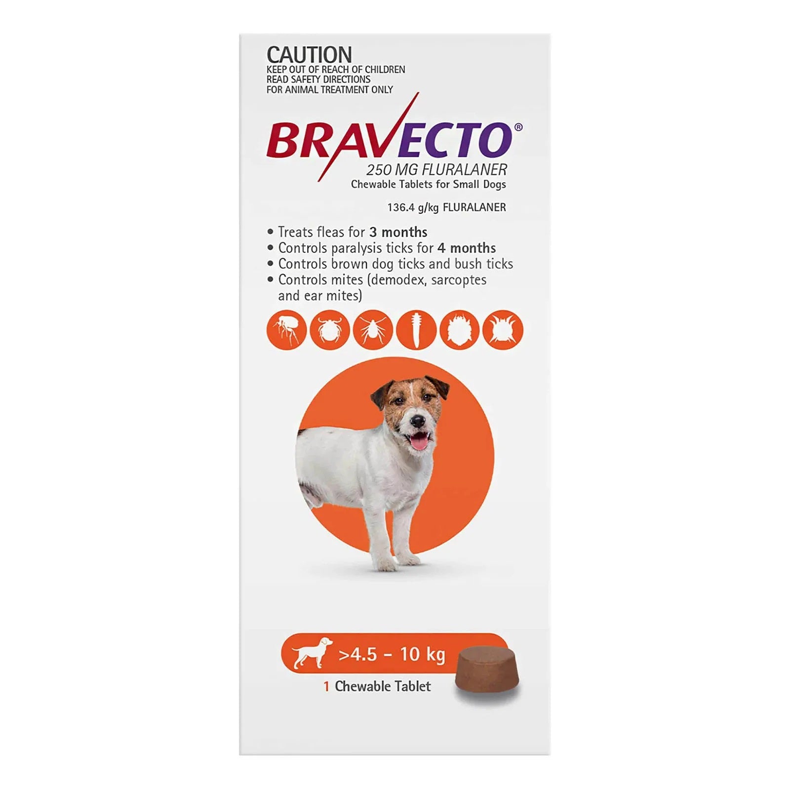 Bravecto Small Dog Chews 4.5-10kg