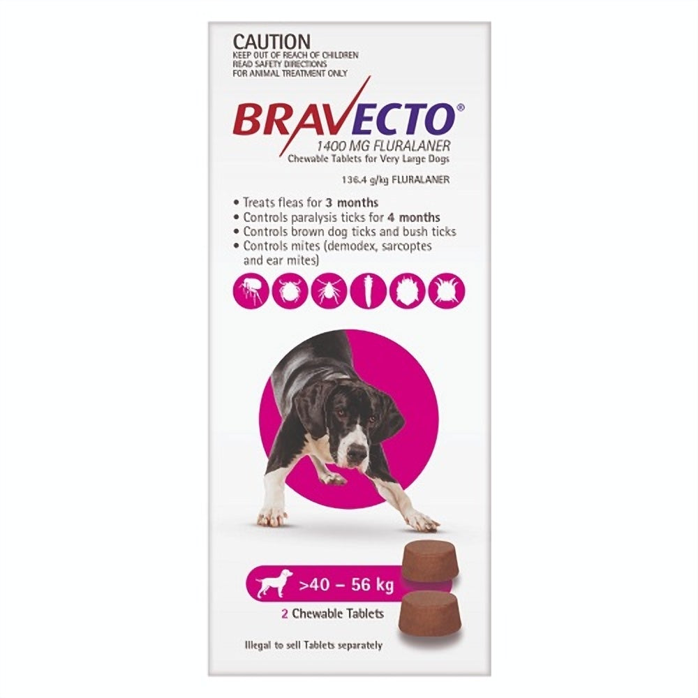 Bravecto Very Large Dog Chews 40-56kg