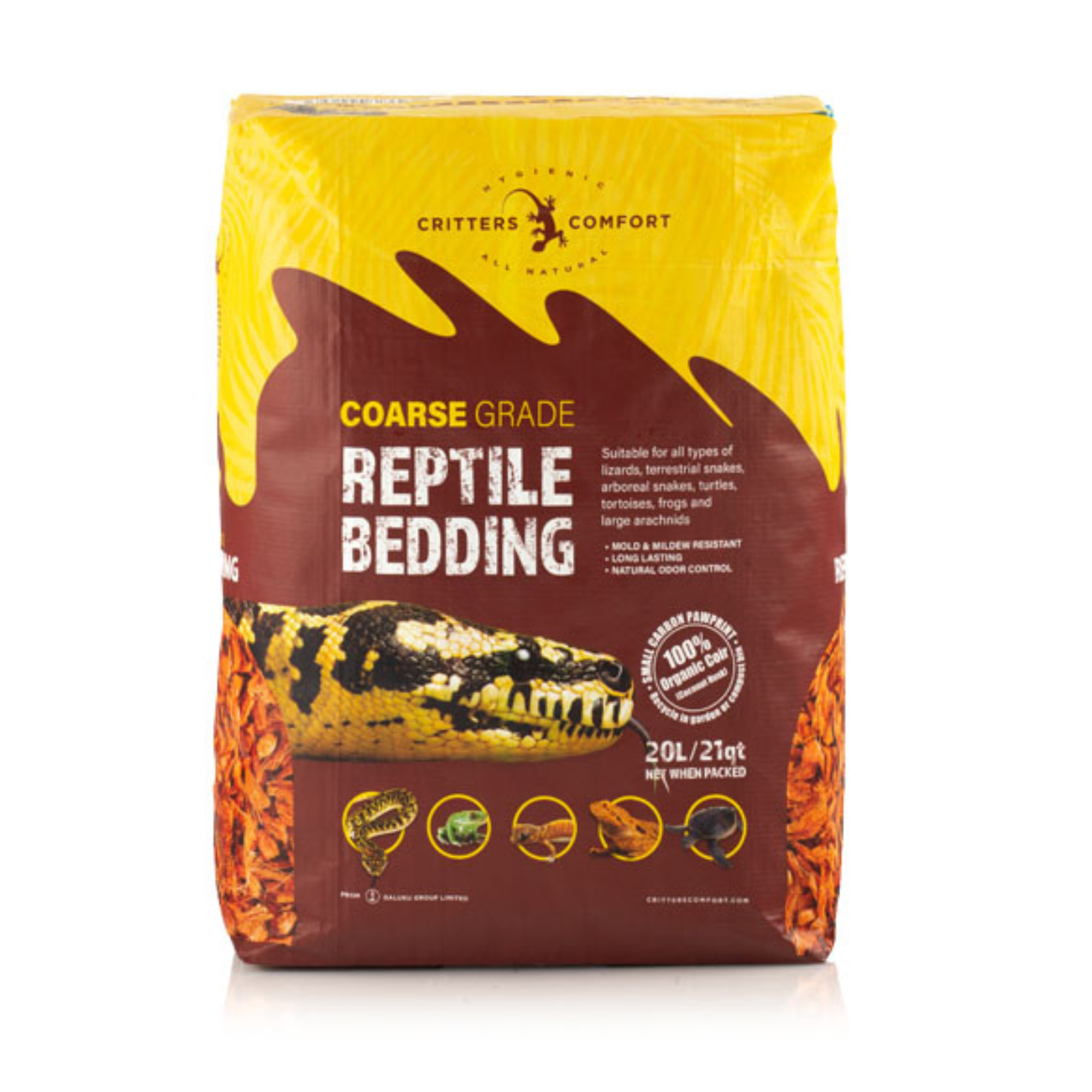 Critters Comfort Reptile Bedding Coarse 20L