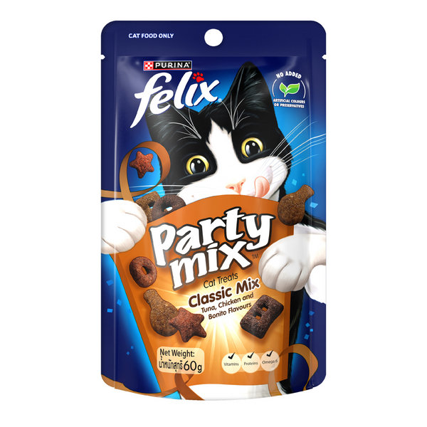 Felix Party Mix Classic Cat Treats 60g x 8