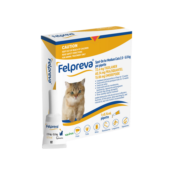 Felpreva Spot On Solution for Medium Cats 2.5-5kg