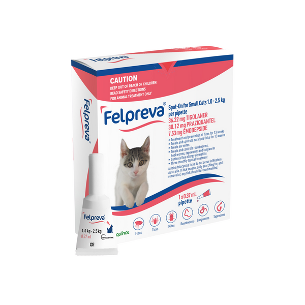 Felpreva Spot On Solution for Small Cats 1-2.5kg 1 Pack