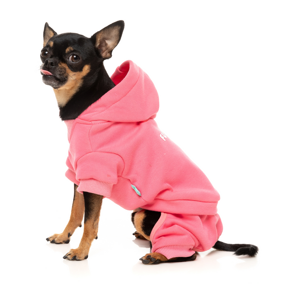 FuzzYard Chillin' Dog Tracksuit Pink
