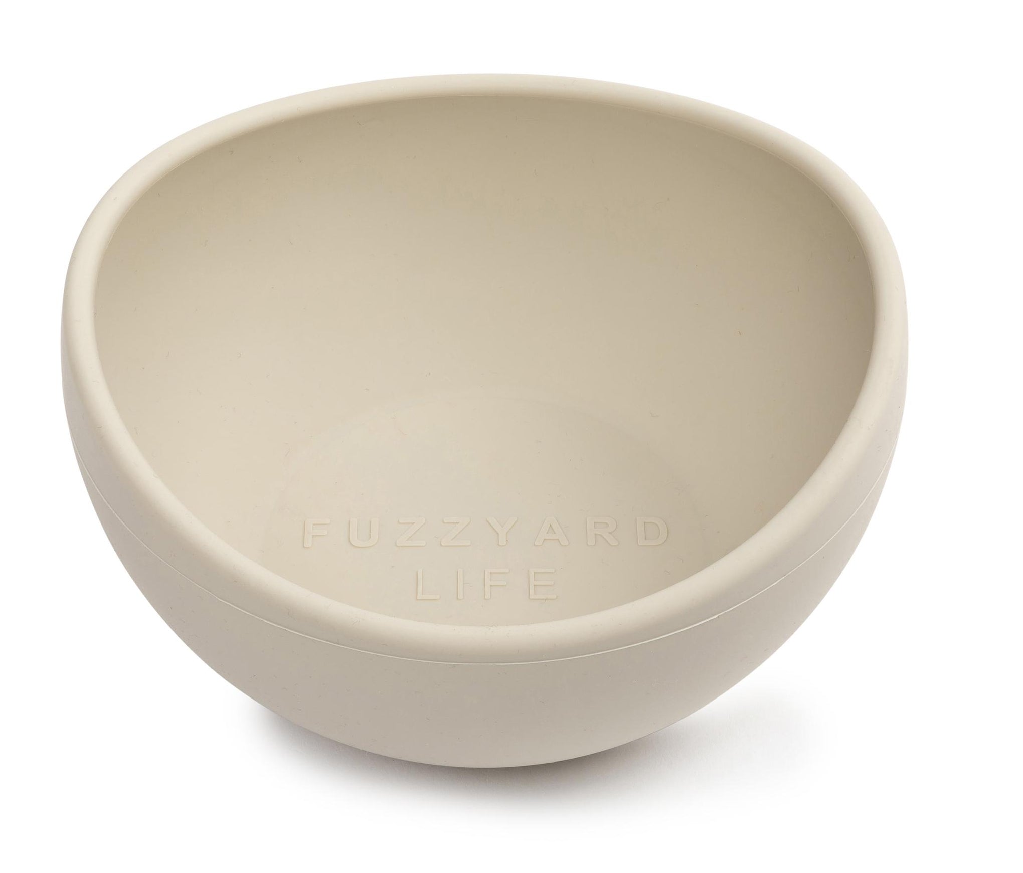 FuzzYard Life Silicone Dog Bowl Sandstone