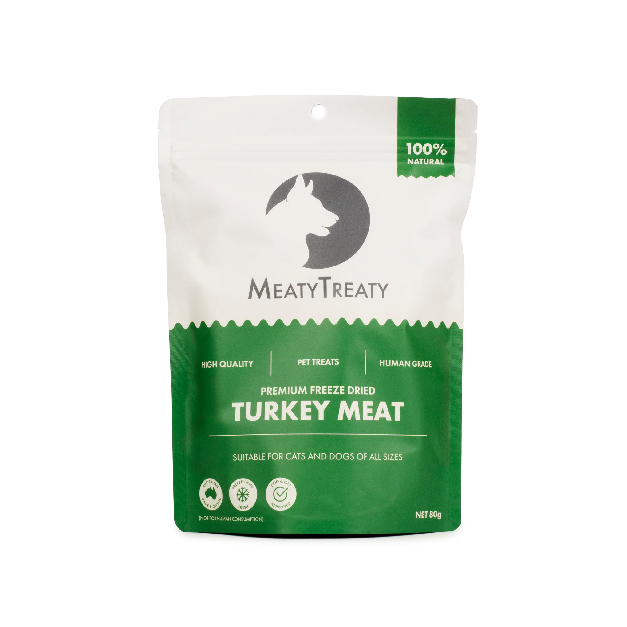 Meaty Treaty Freeze Dried Turkey Cat & Dog Treats 80g