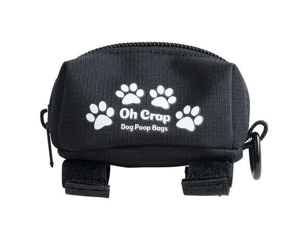 Oh Crap Dog Poop Bag Holder Black