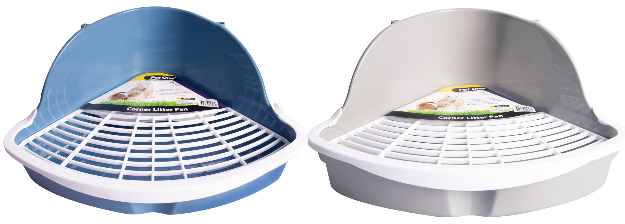 Pet One Mixed Colours Small Animal Litter Pan Large