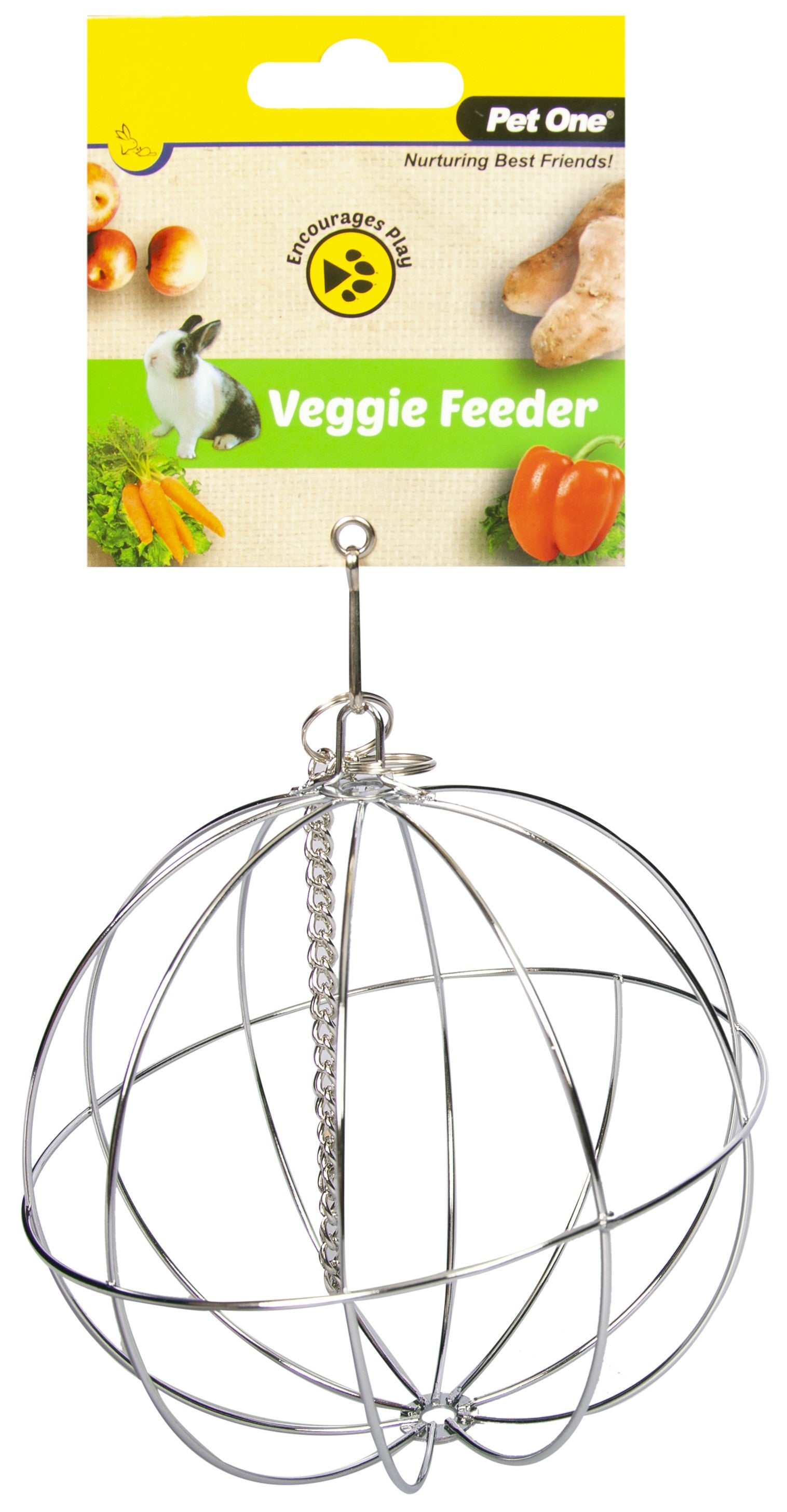 Pet One Small Animal Veggie Feeder Hanging Ball