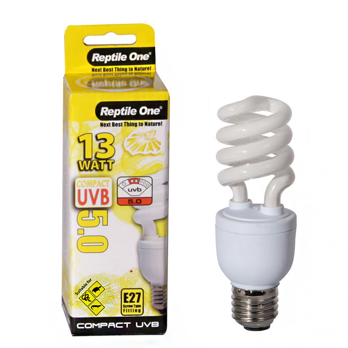 Reptile One E27 Fitting Compact 13W UVB Bulb