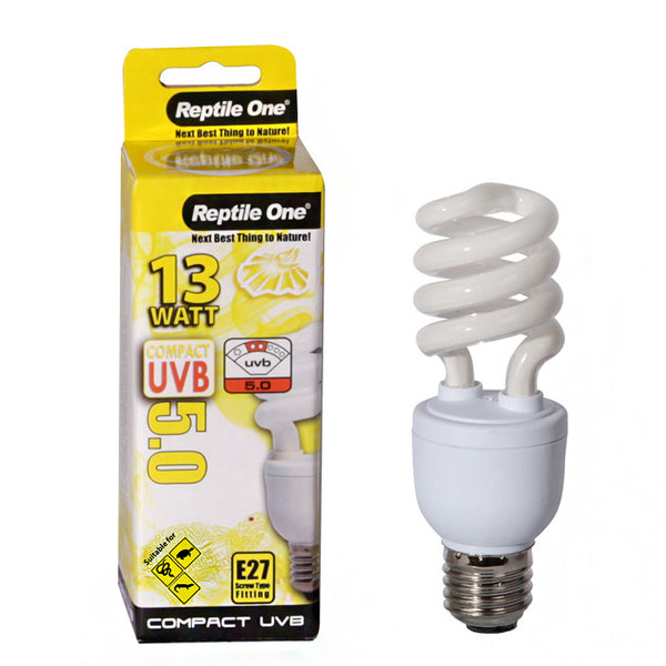 Reptile One E27 Fitting Compact 13W UVB Bulb