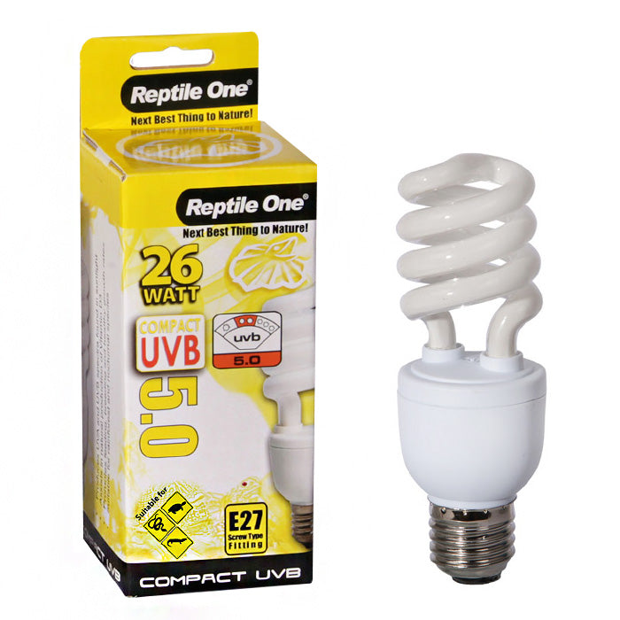 Reptile One E27 Fitting Compact 26W UVB Bulb