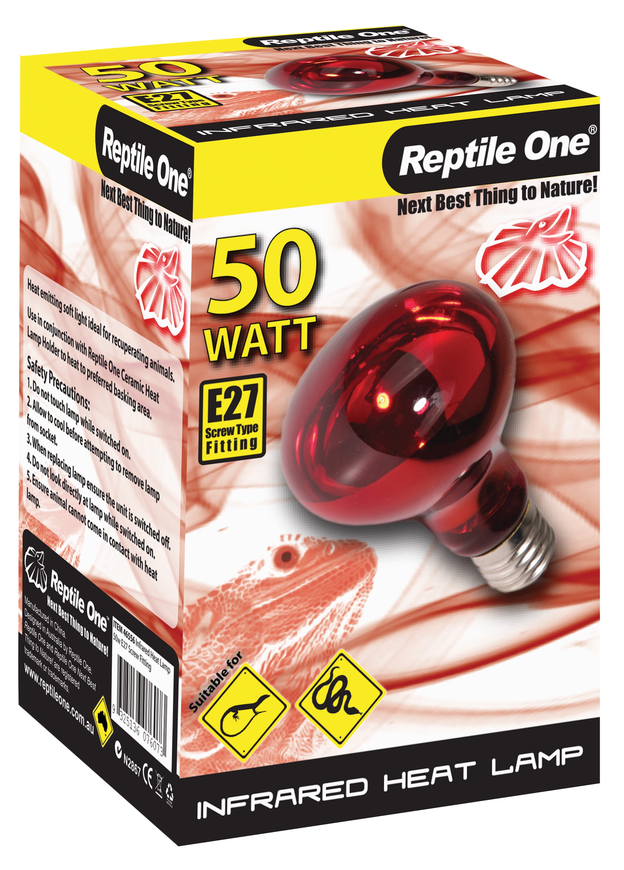 Reptile One E27 Fitting Infrared Heat Lamp