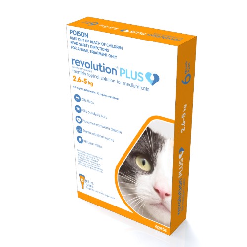 Revolution Plus Medium Cats 2.6-5kg