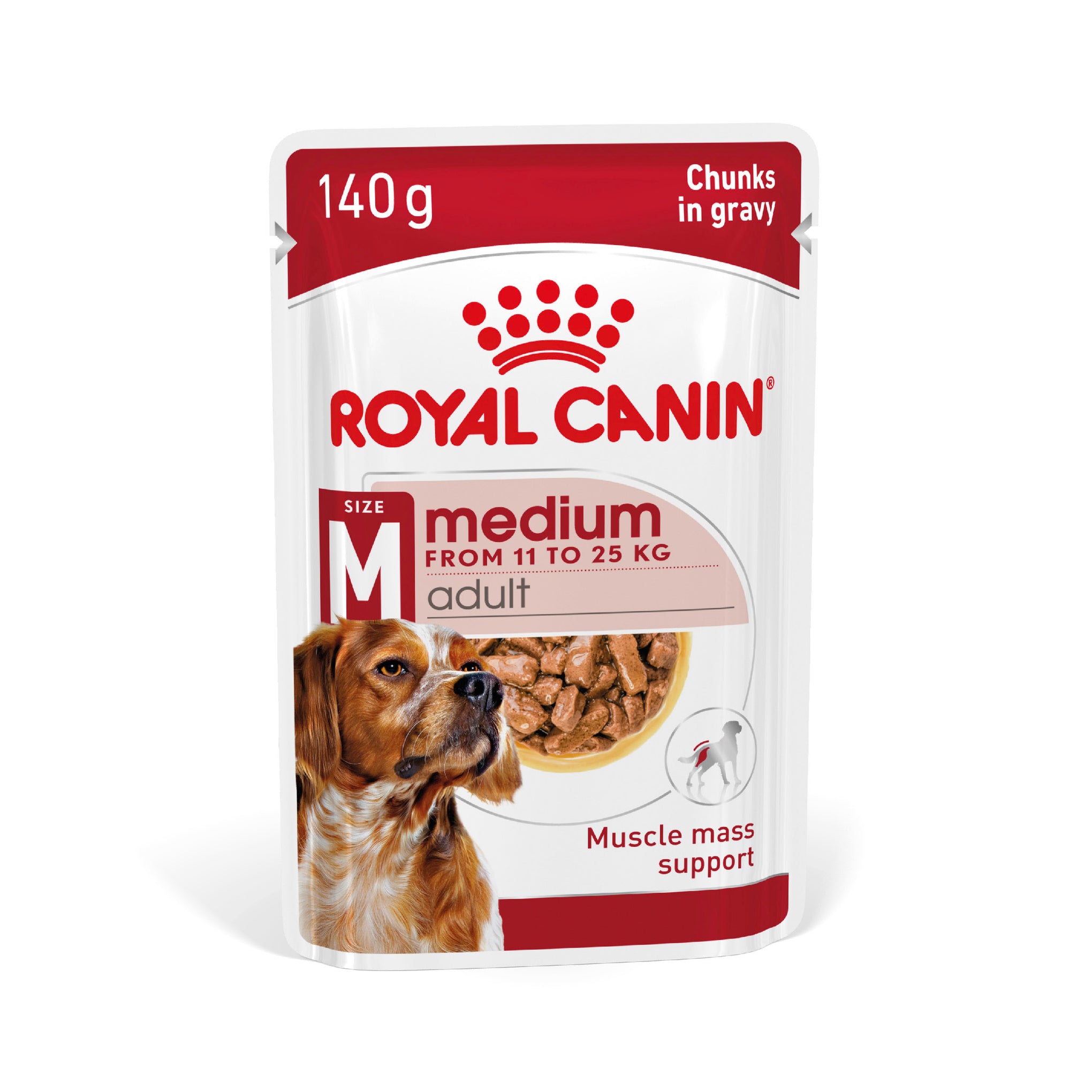 Royal Canin Medium Adult Wet Dog Food Pouches 140g x 10