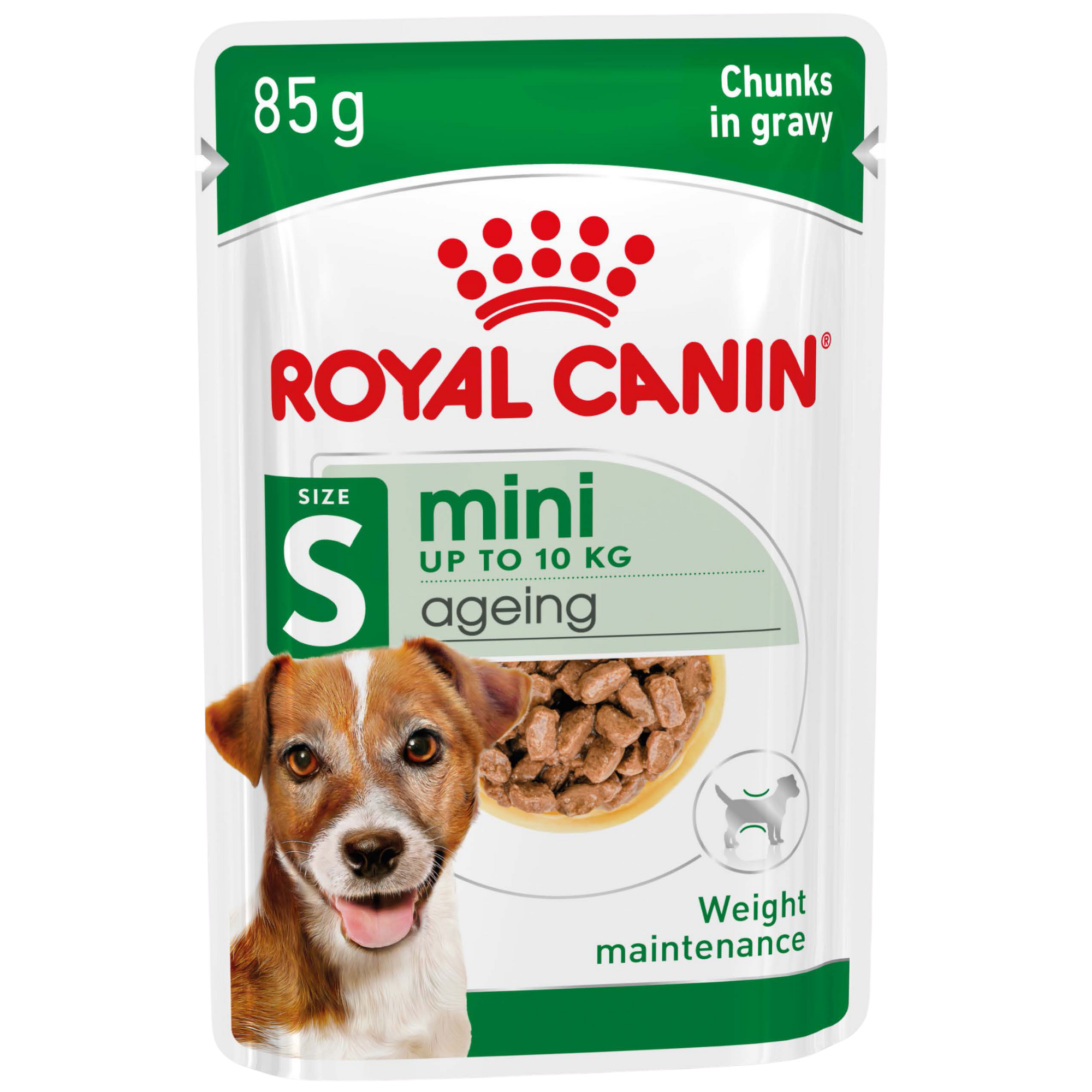 Royal Canin Mini Ageing 12+ Wet Dog Food Pouches 85g x 12