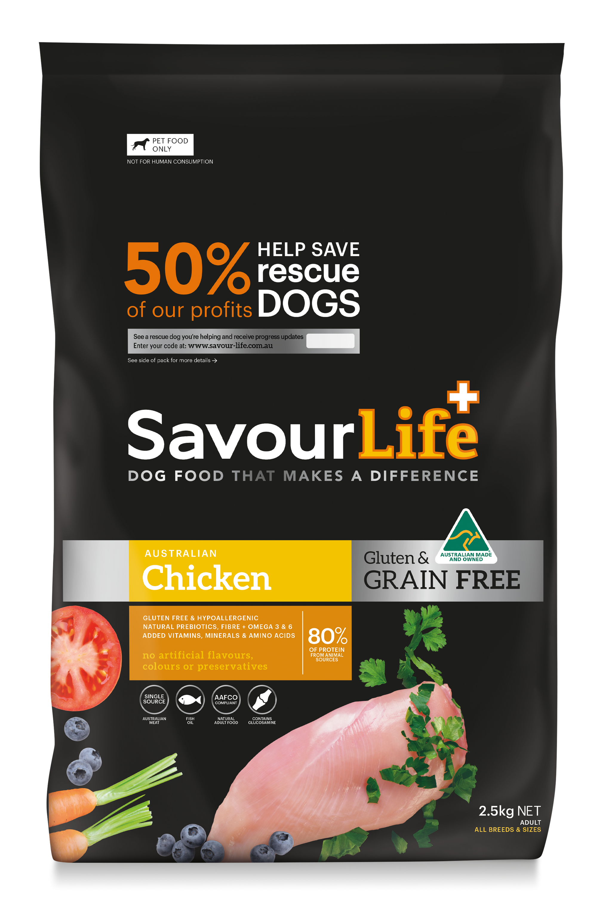 SavourLife Grain Free Adult Dog Australian Chicken Dry Food