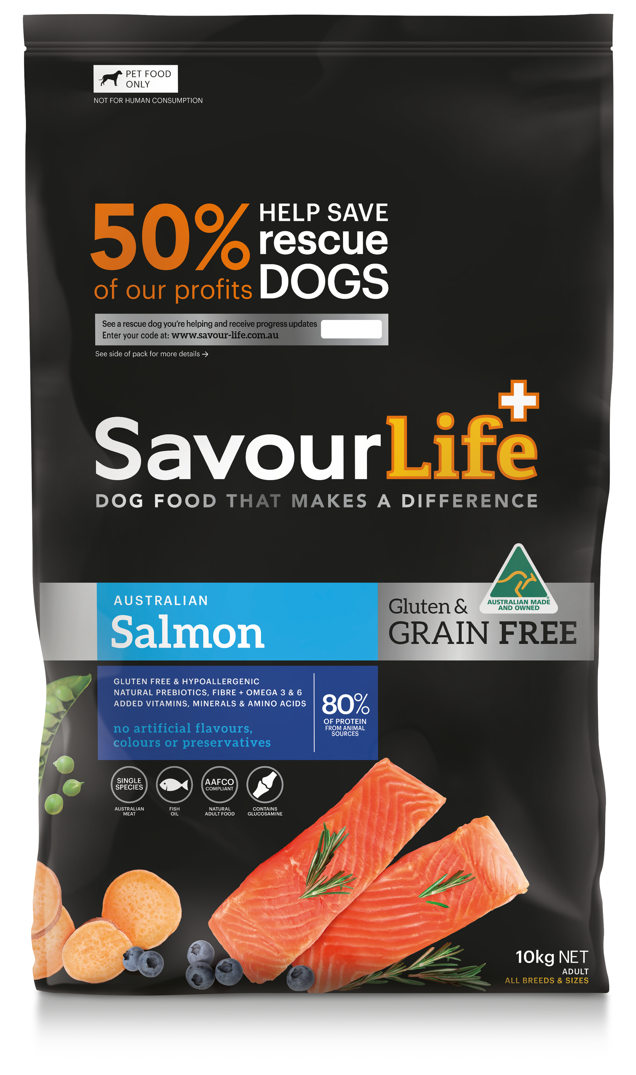 SavourLife Grain Free Adult Dog Australian Salmon Dry Food