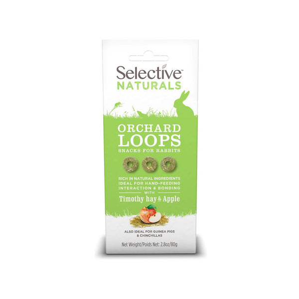 Selective Naturals Orchard Loops Rabbit Treats 80g