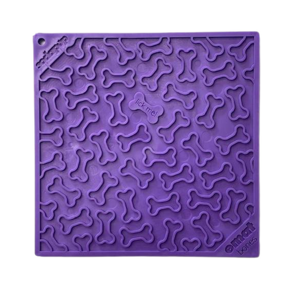 SodaPup Bones eMat Dog Lick Mat Purple