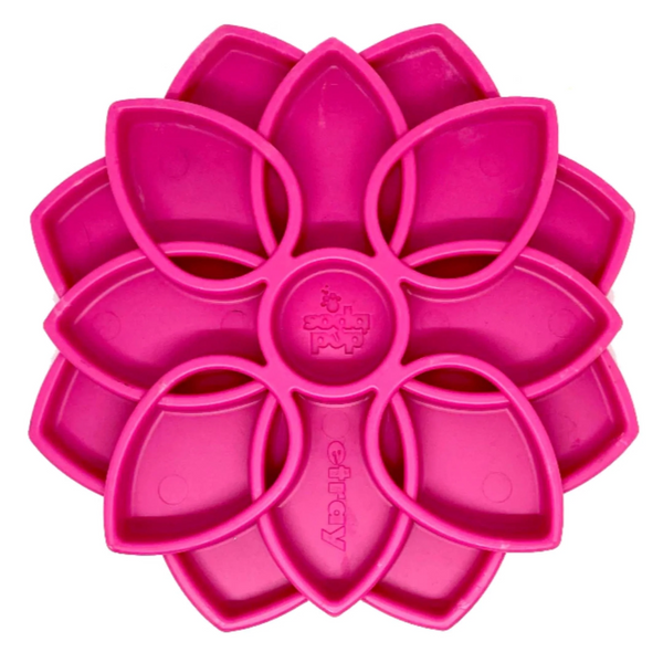 SodaPup Mandala eTray Dog Slow Feeder Pink