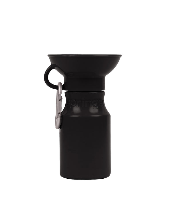 Springer Pets Mini Dog Travel Bottle Black 443ml