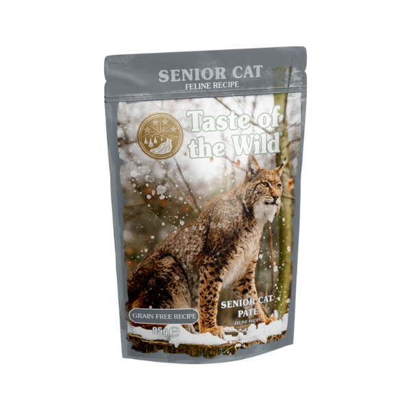 Taste of the Wild Senior Cat Chicken Pate Wet Cat Food Pouch 85g x 12