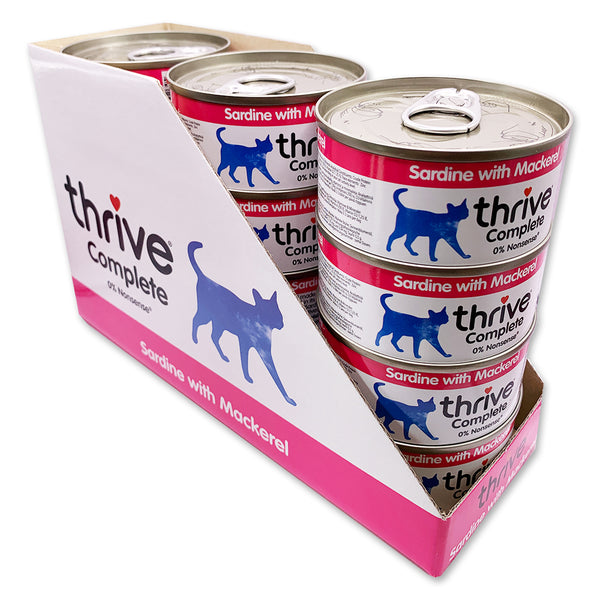 Thrive Cat Wet Food Sardine and Mackerel 75g x 12