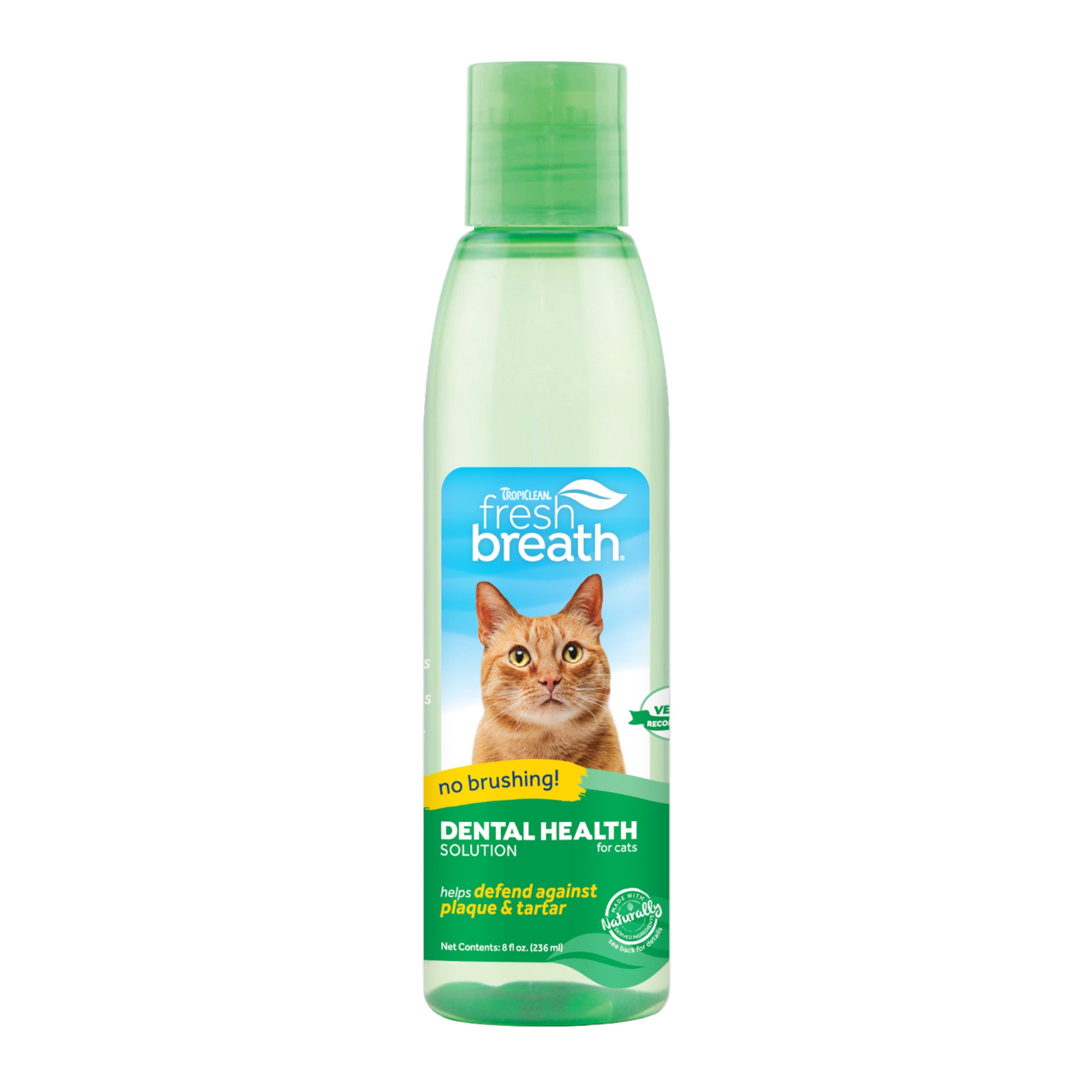 TropiClean Fresh Breath Dental Health Solution for Cats 236ml