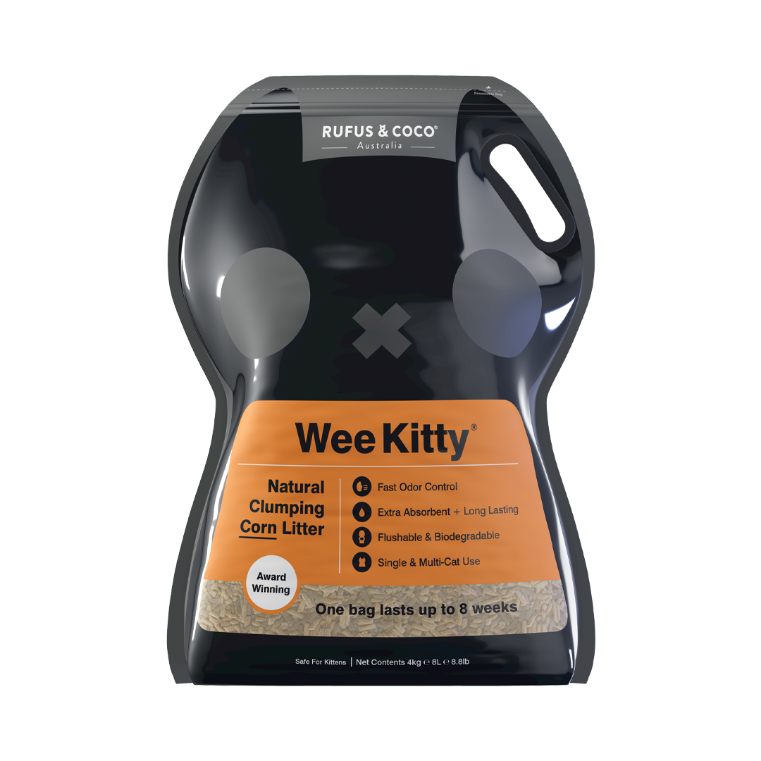 Rufus & Coco Wee Kitty Clumping Corn Cat Litter