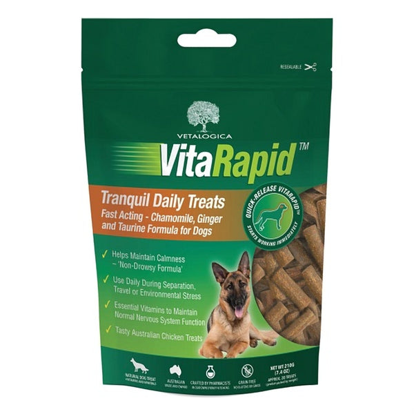 Vetalogica Vitarapid Dog Tranquil Daily Treats 210g