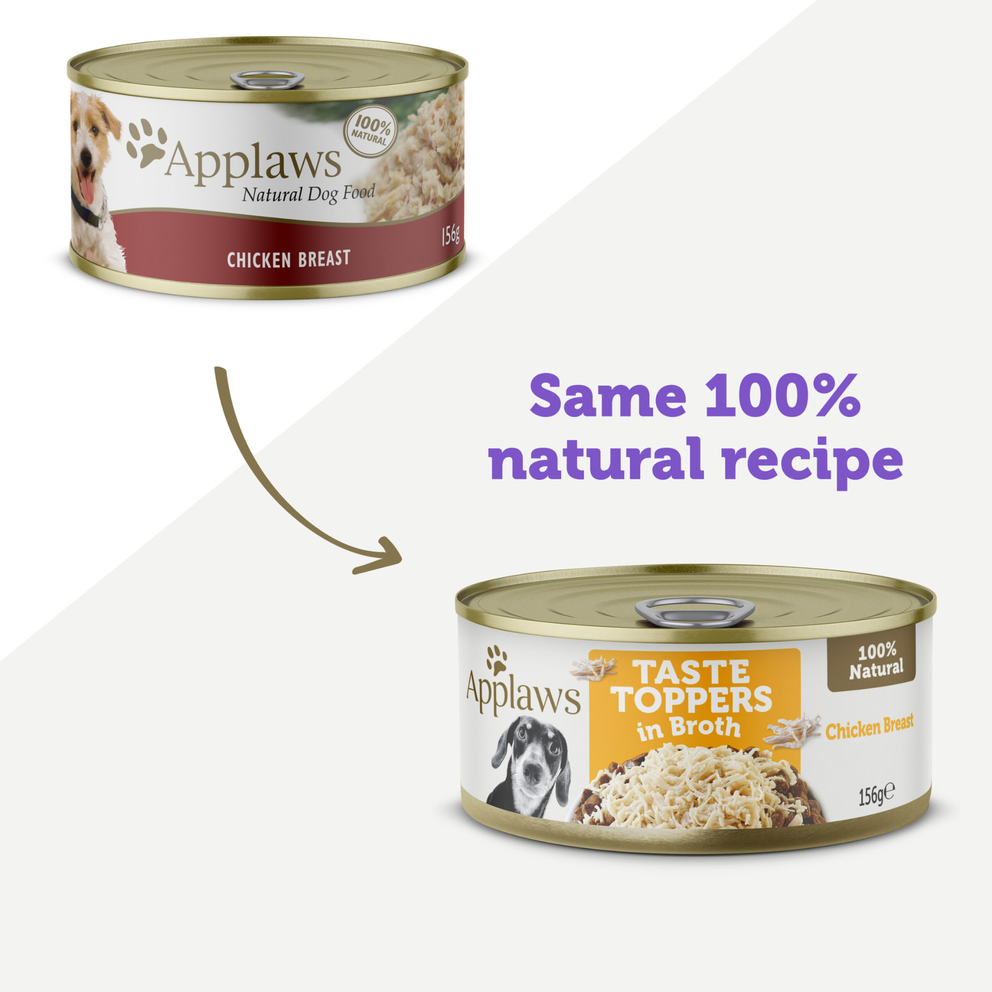 Applaws Taste Toppers Wet Dog Food Chicken Breast 156g x 16