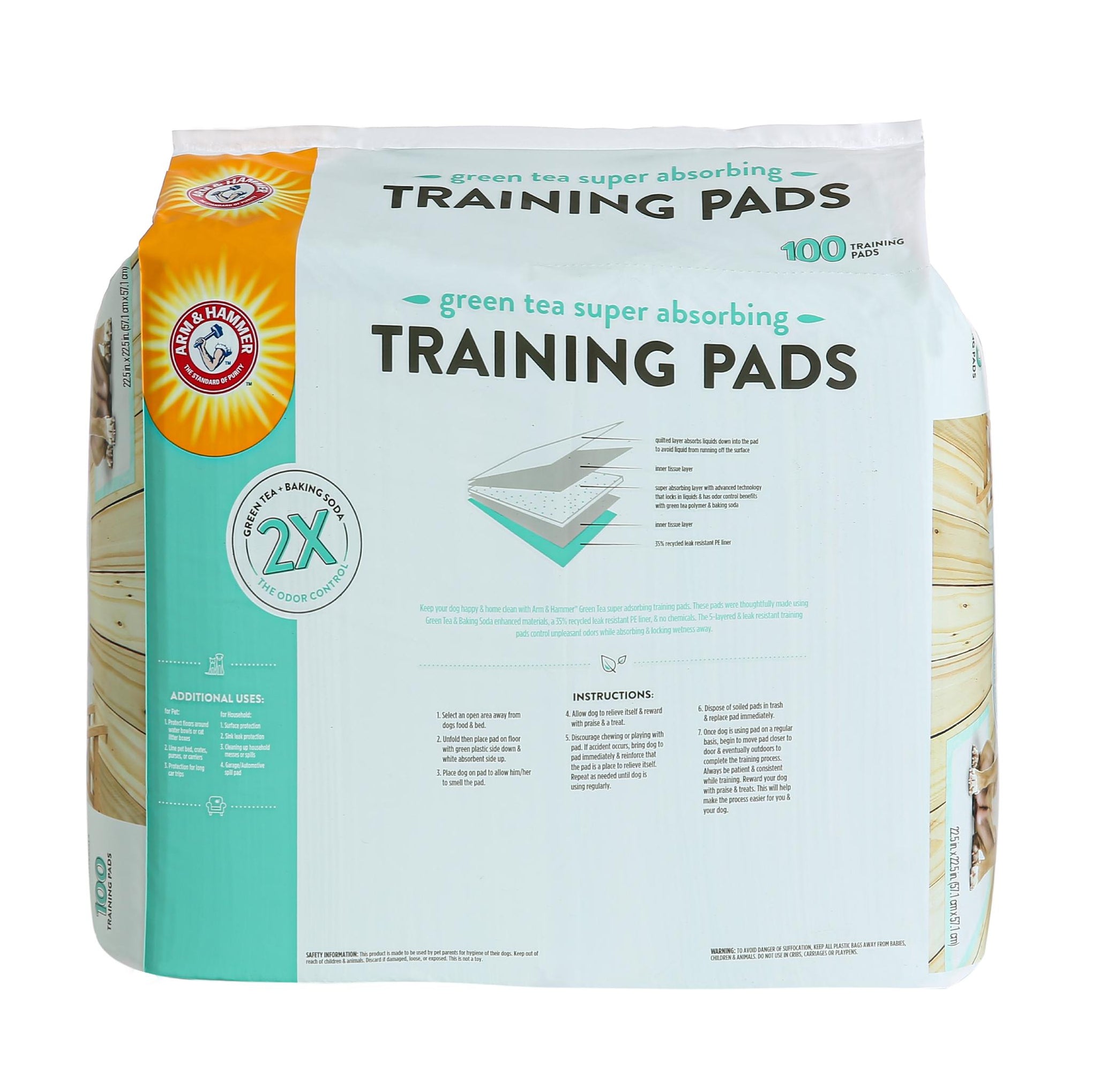 Arm and Hammer Green Tea Dog Training Pads