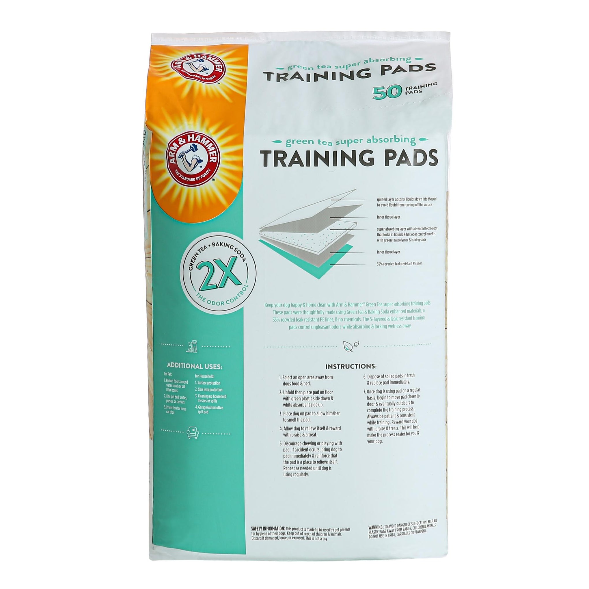Arm and Hammer Green Tea Dog Training Pads