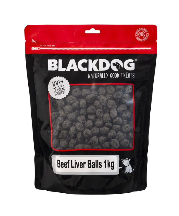 Blackdog Beef Liver Balls Dog Treat 1kg