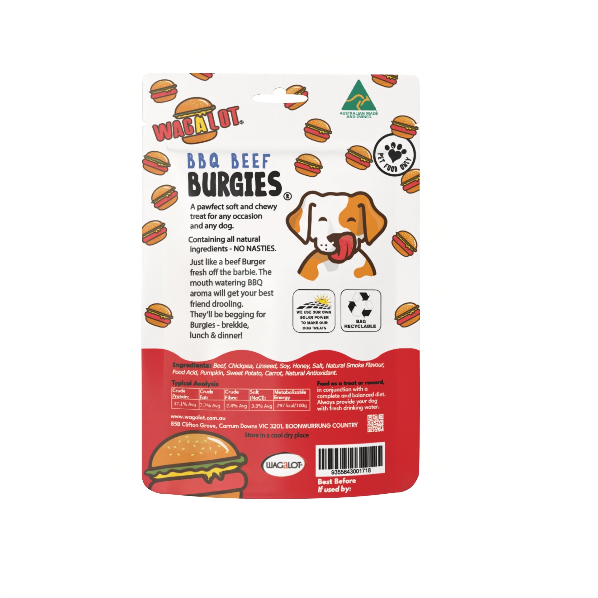 Burgies BBQ Beef Burgies Dog Treats