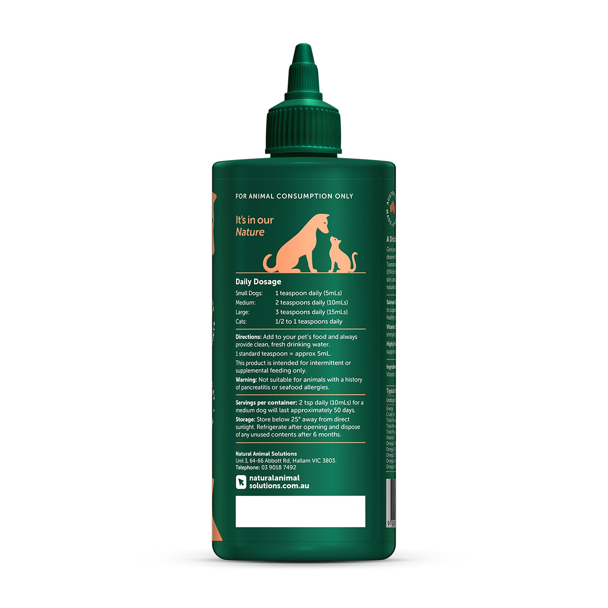 NAS Salmon Omega Oil for Dogs and Cats 500ml