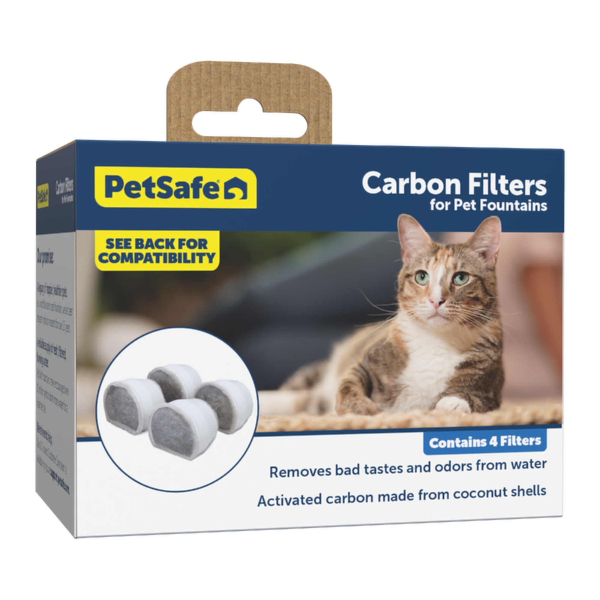PetSafe DrinkWell Fountain Replacement Carbon Filters 4 Pack