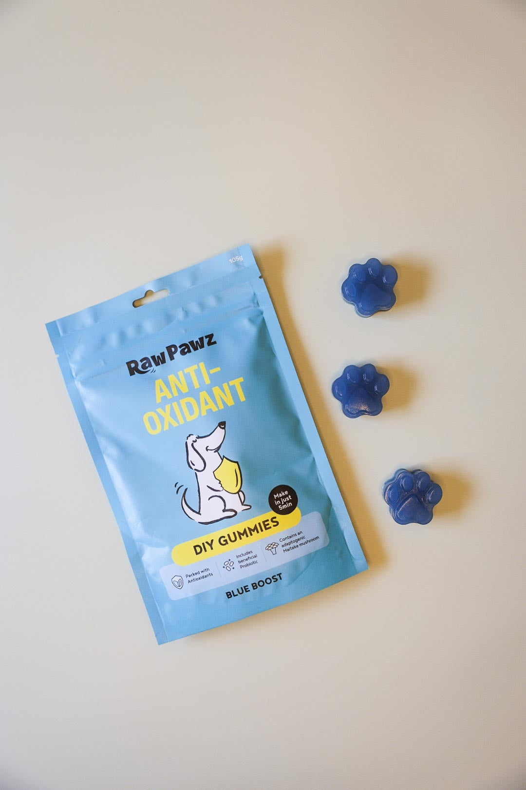 Raw Pawz DIY Gummies Blueberry Boost Dog Treats 90g