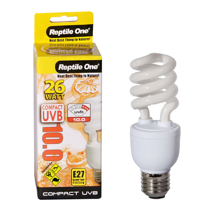 Reptile One E27 Fitting Compact 26W UVB Bulb