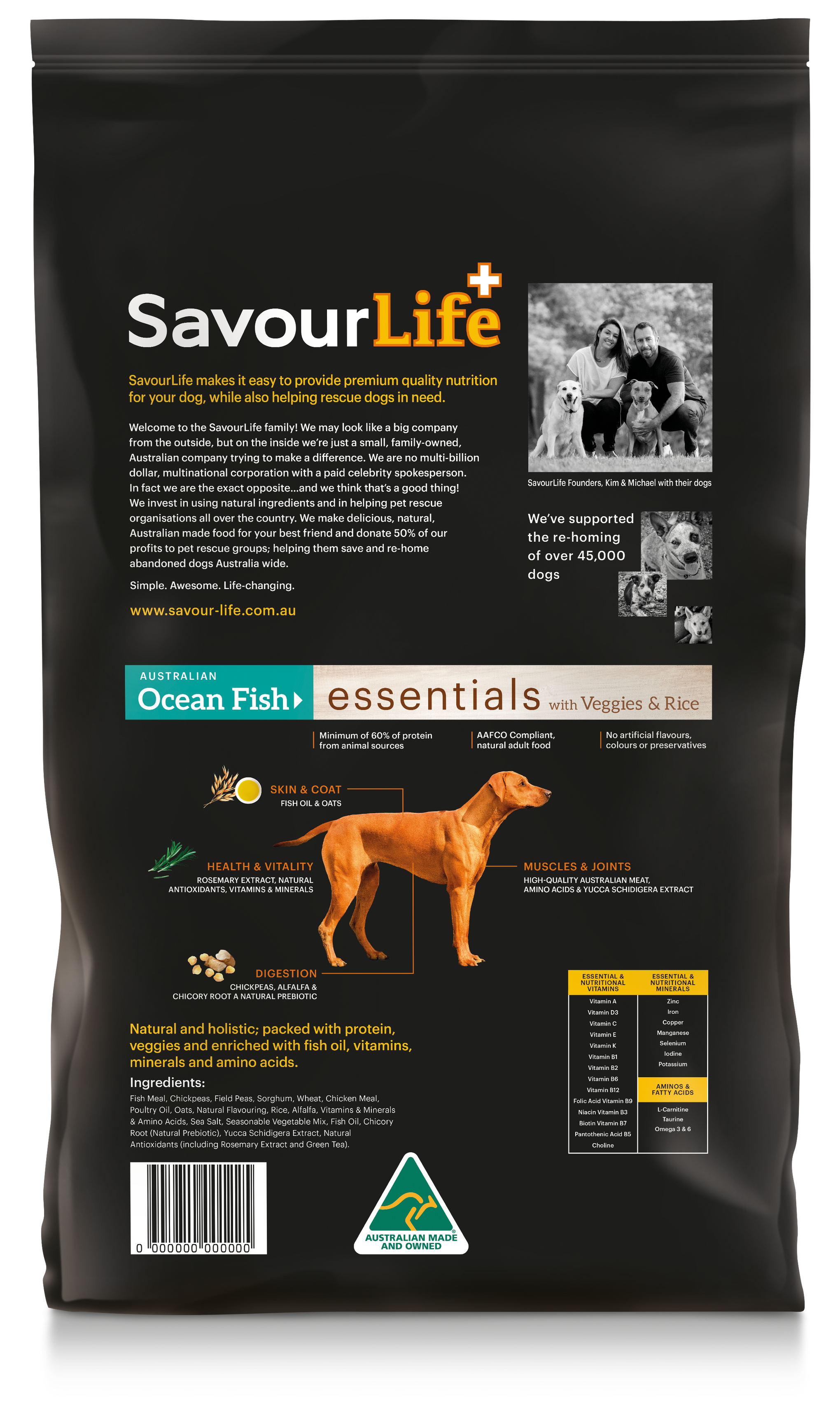 SavourLife Essentials Adult Dog Standard Ocean Fish Dry Food