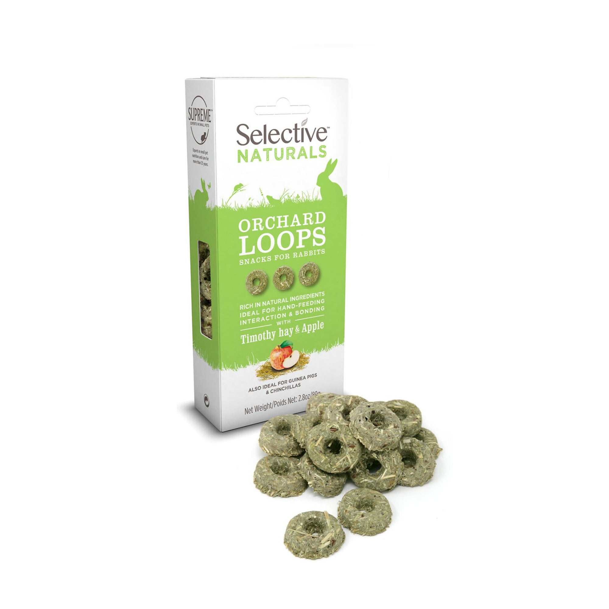 Selective Naturals Orchard Loops Rabbit Treats 80g
