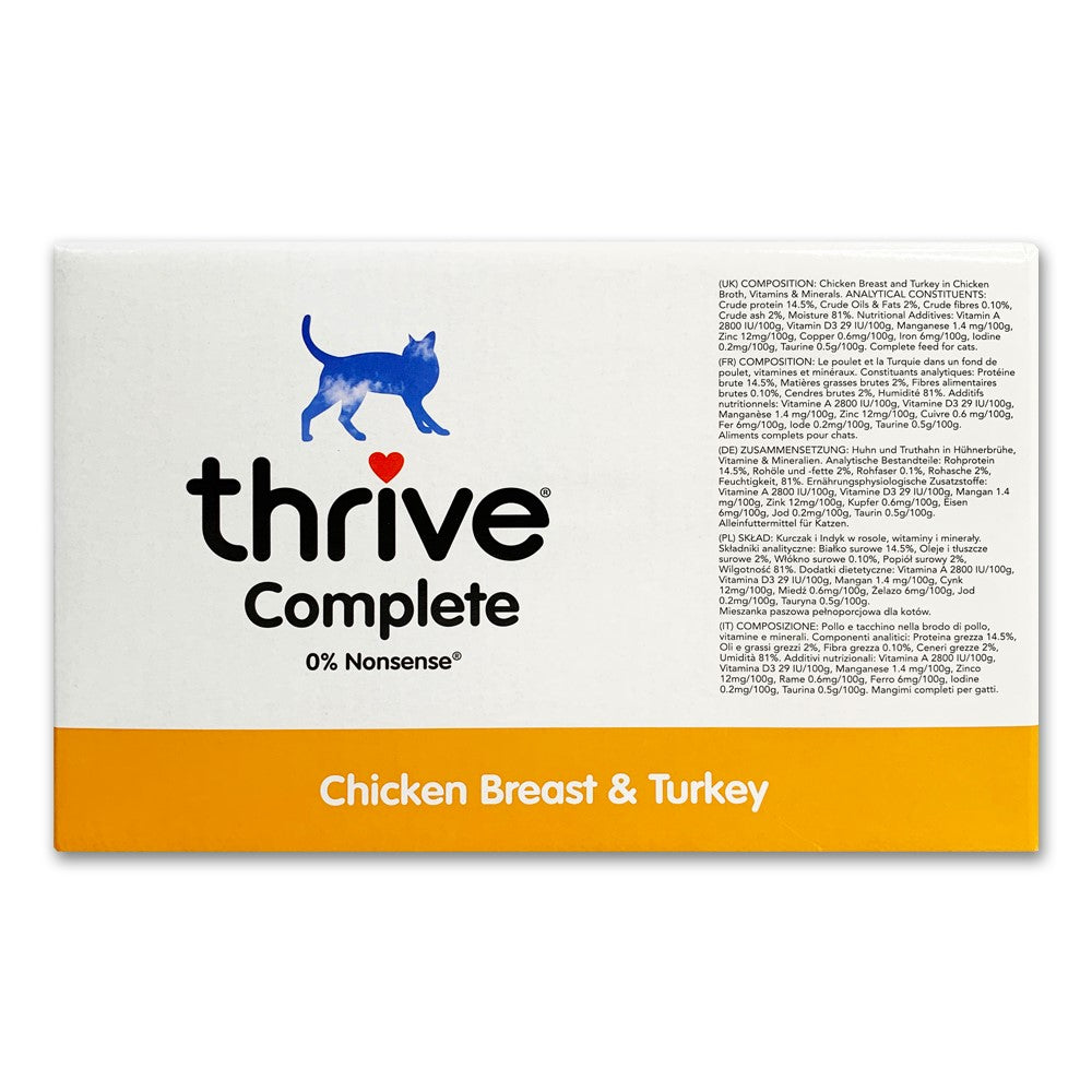 Thrive Cat Wet Food Chicken and Turkey 75g x 12
