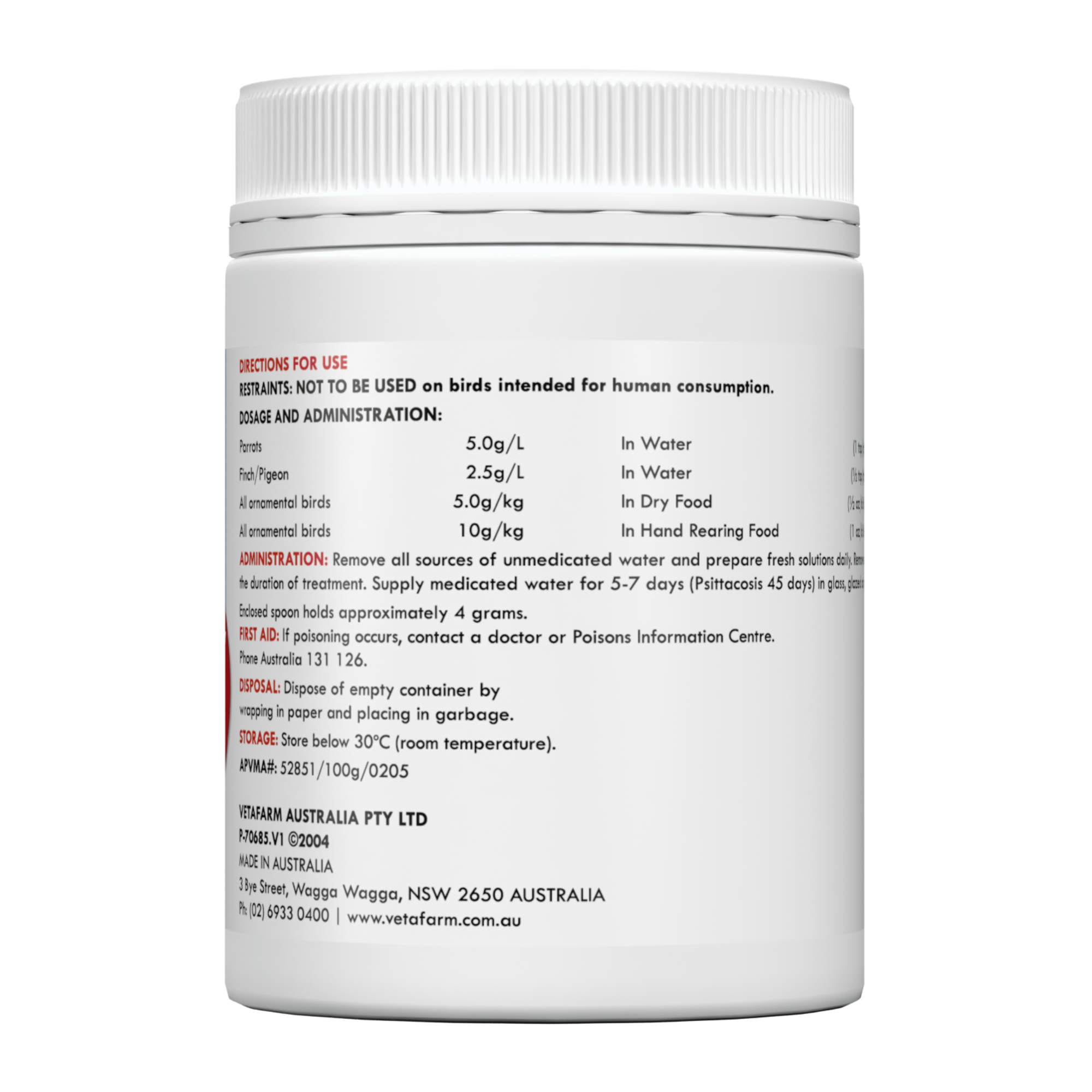 Vetafarm Triple C 100g