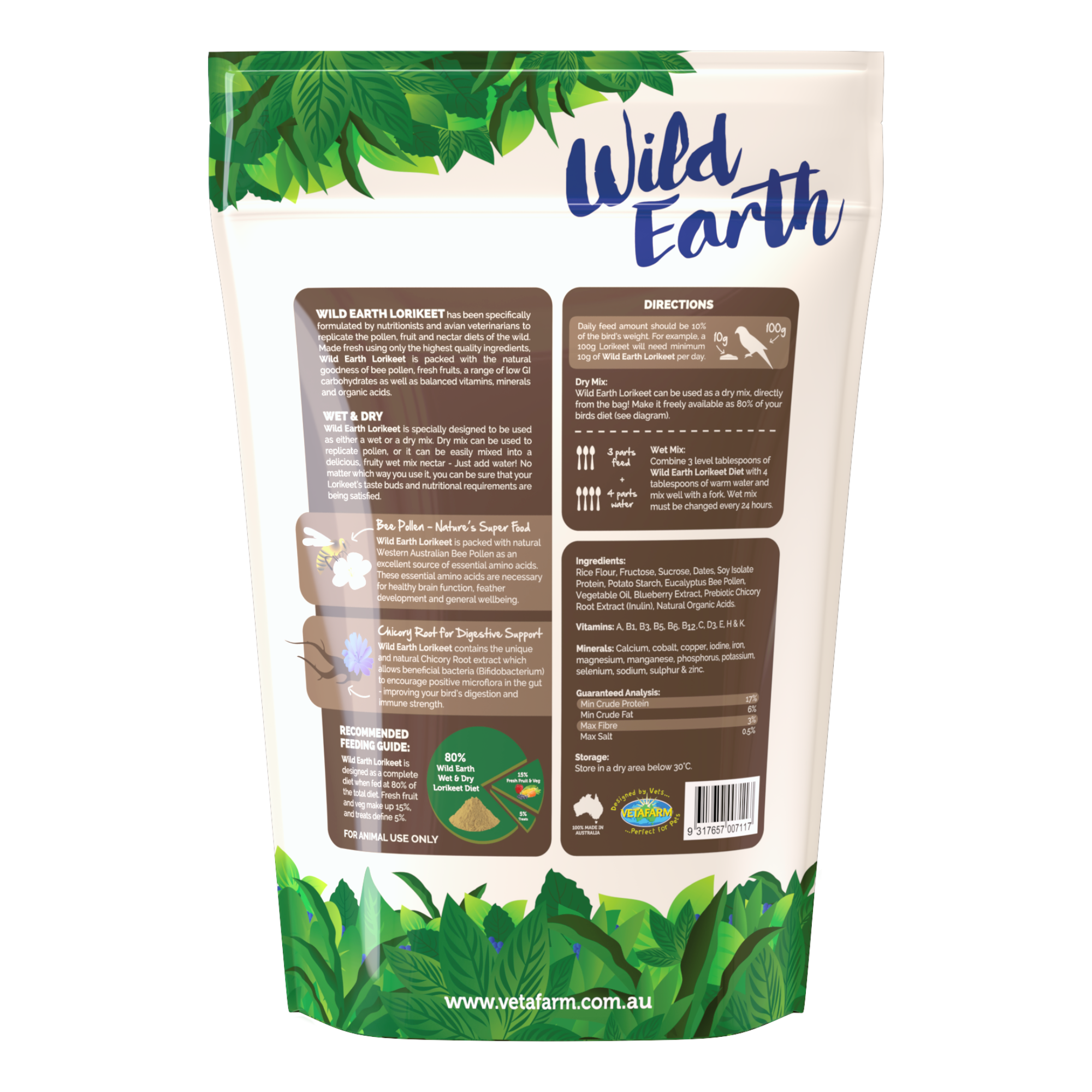 Vetafarm Wild Earth Lorikeet Food