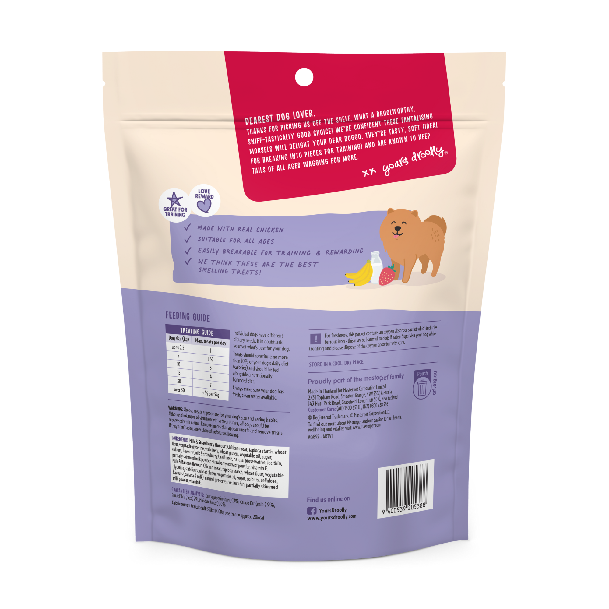 Yours Droolly Double Delights Milky Mix Ups Dog Treat 350g