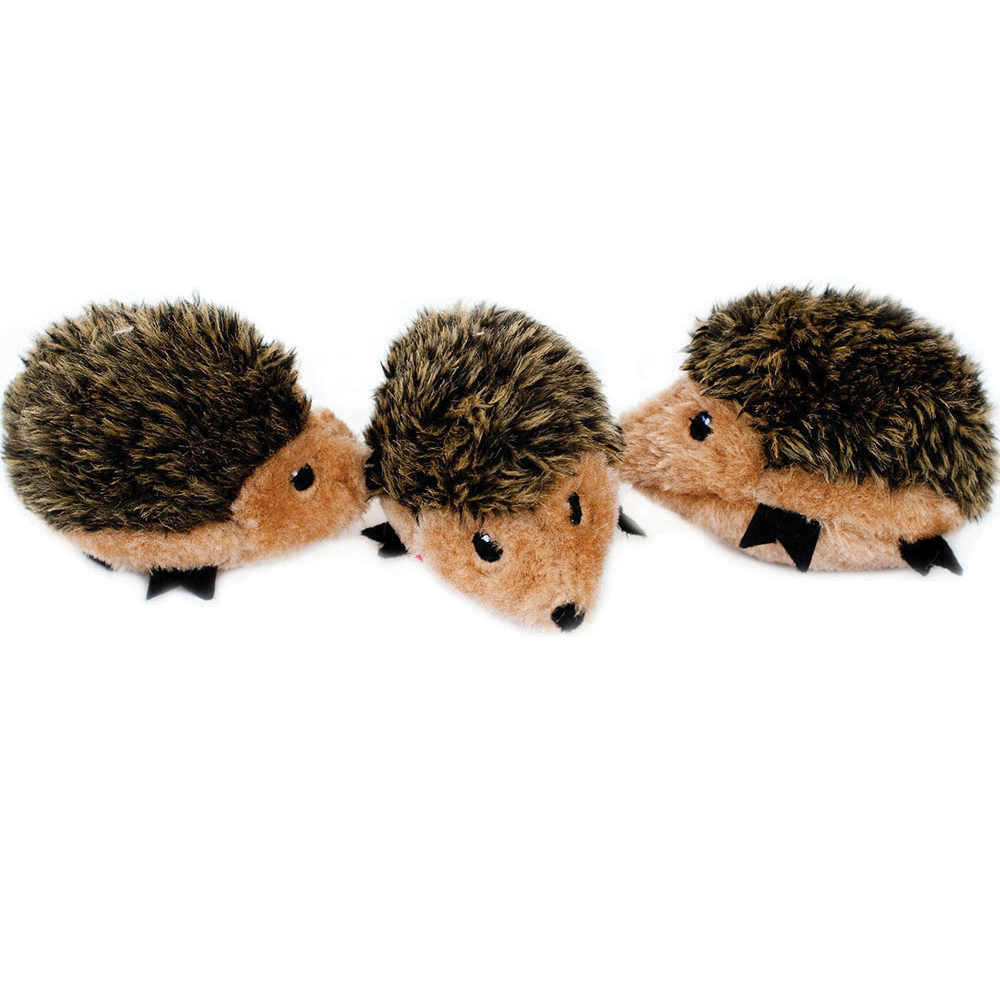 ZippyPaws Miniz Hedgehog Dog Toy 3 Pack