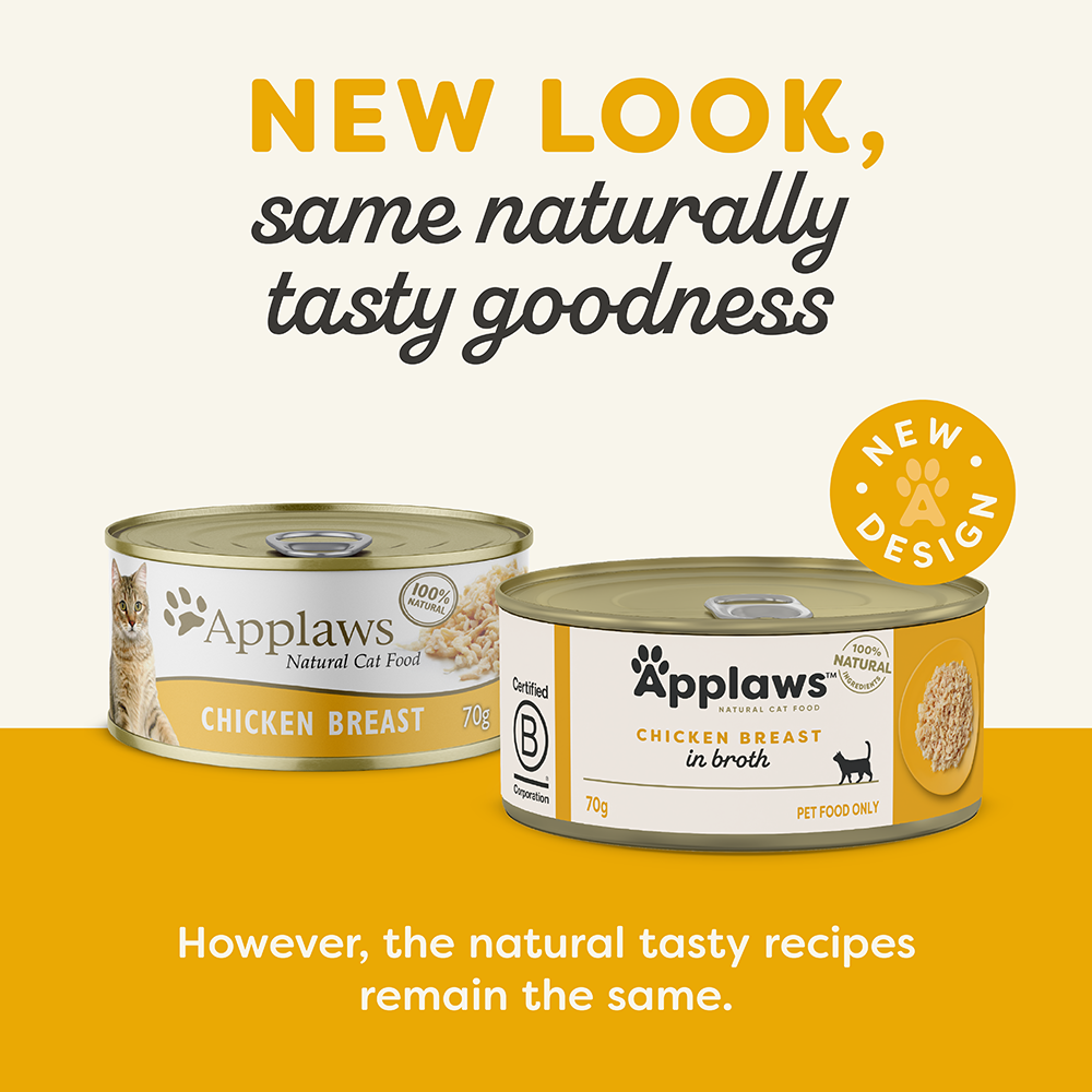 Applaws Natural Wet Cat Tin Chicken 70g x 24